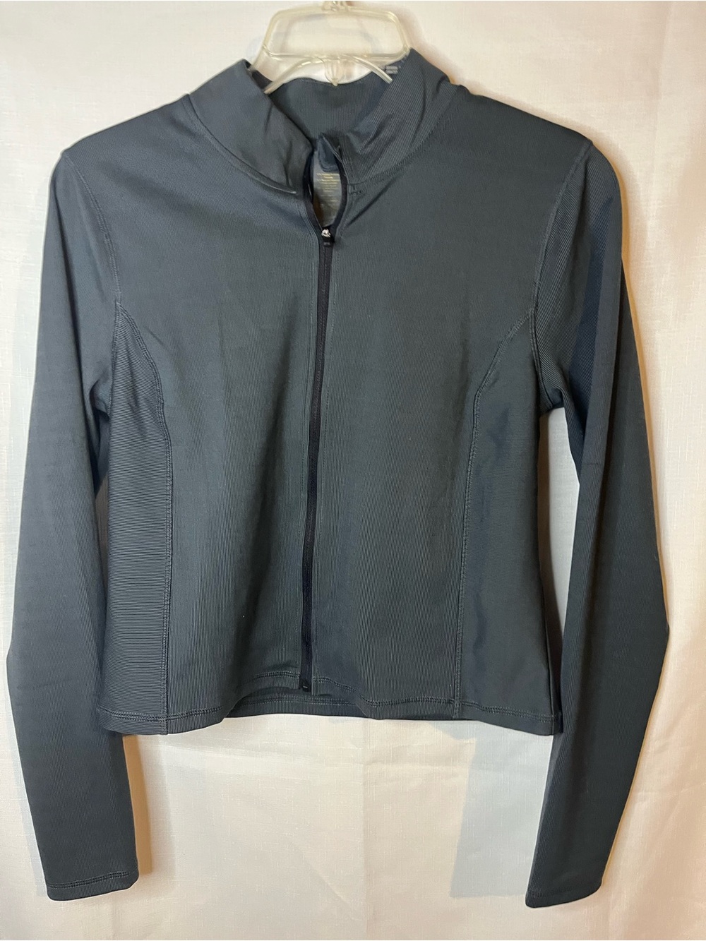 Women's Dark Gray Zip-Front Utility Jacket